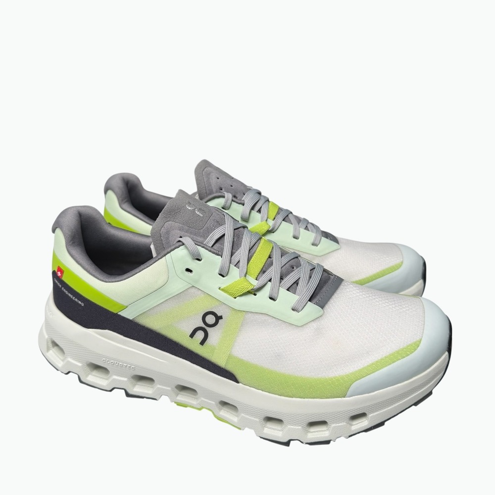 On Cloudvista 2 Trail Running Shoes Womens 9.5 Lima/Kiwi/White/Grey 3WE30132853